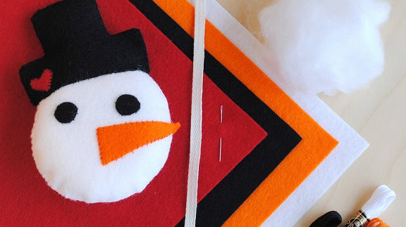 Free Snowman Felt Ornament Tutorial - December 10th, 2021
