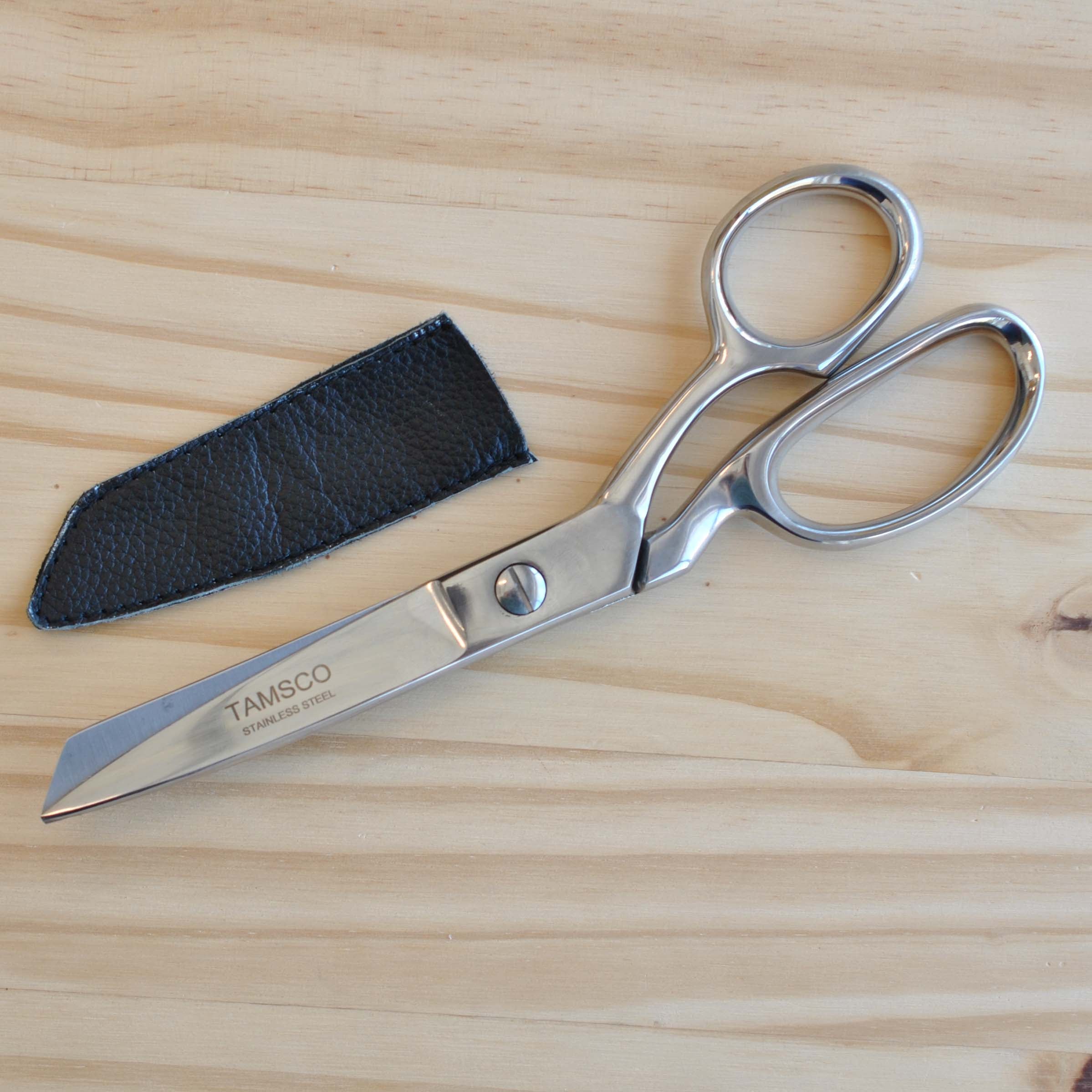 Stainless steel fabric sheers.