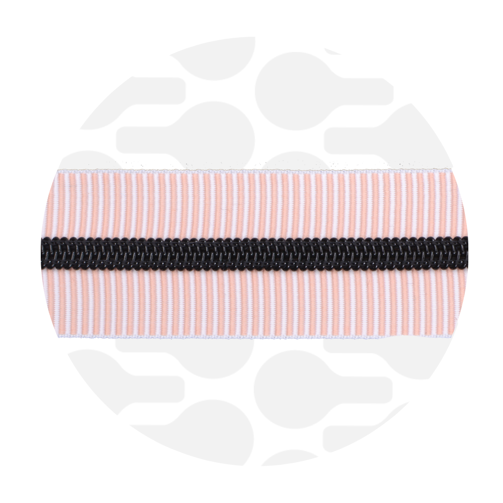 #5 Zipper Tape Precut in 1m Length Matte Black Coil