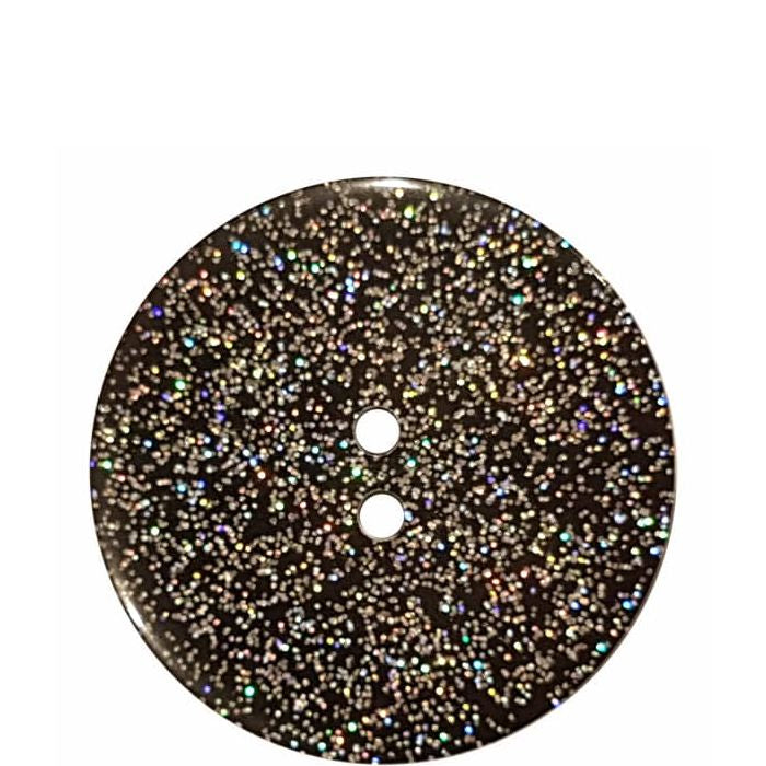 Flat Glitter 2-Hole 18mm Buttons - Assorted Colours
