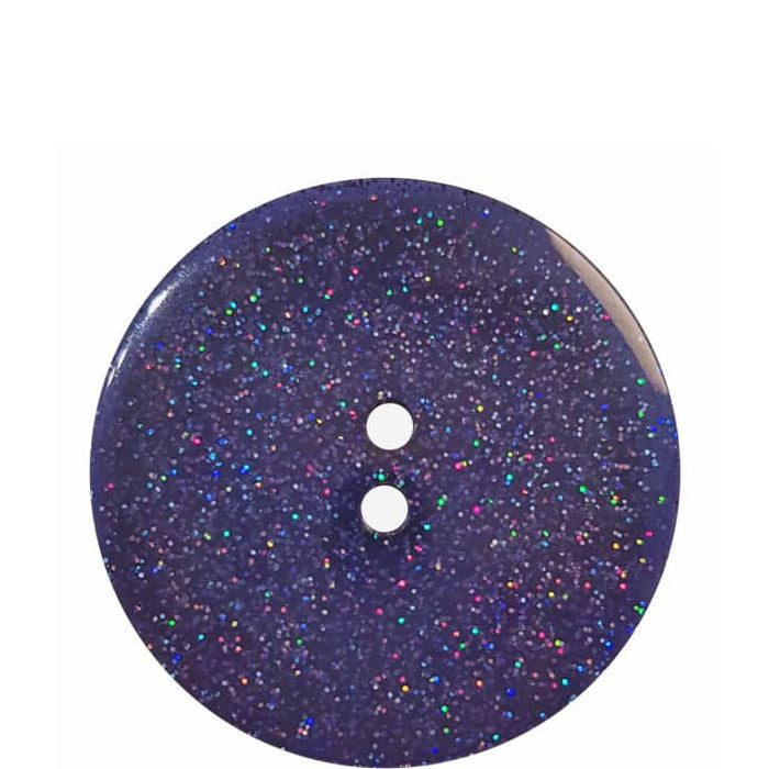 Flat Glitter 2-Hole 18mm Buttons - Assorted Colours