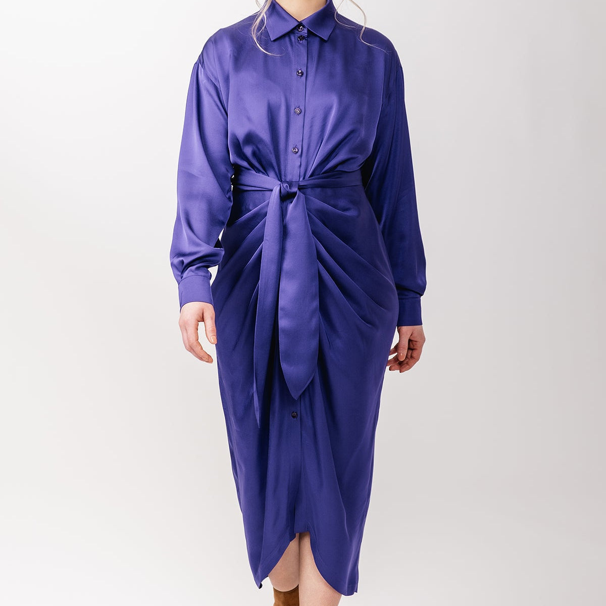 ILTA ruched shirt dress