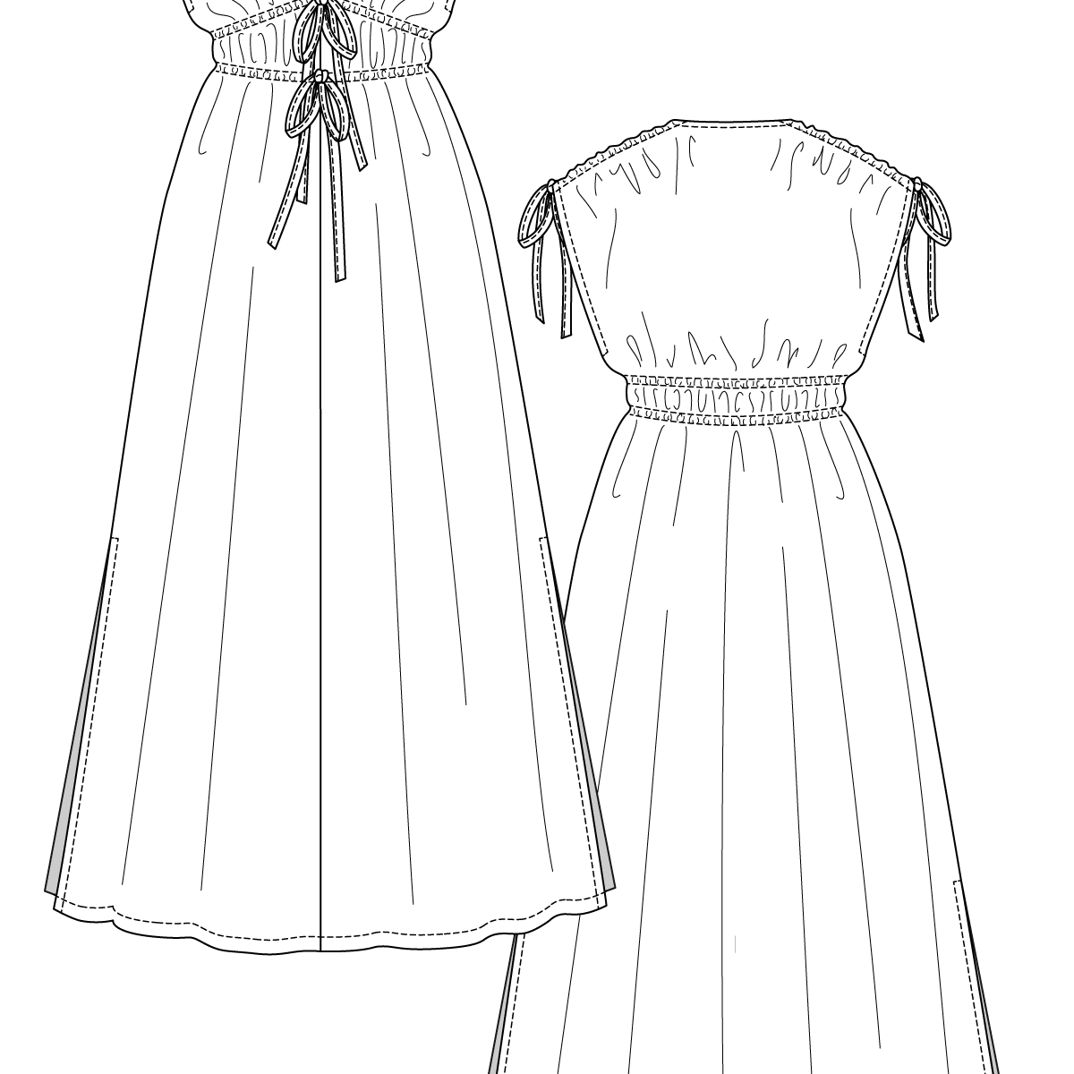 SUVI caftan mini & maxi dress