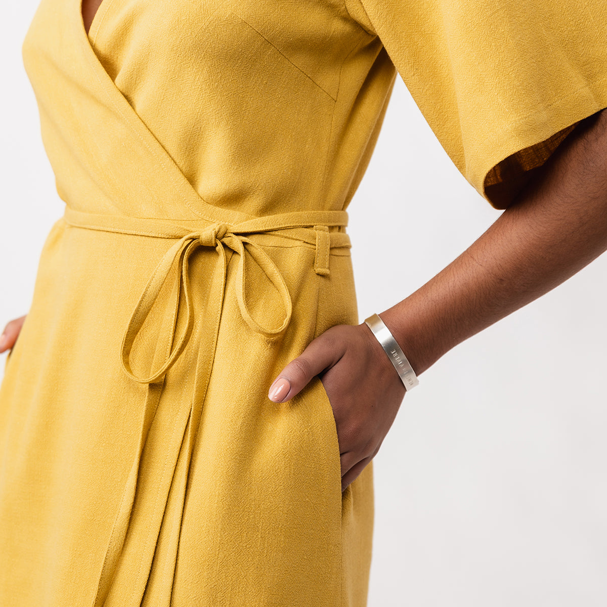 AARIA mini wrap dress
