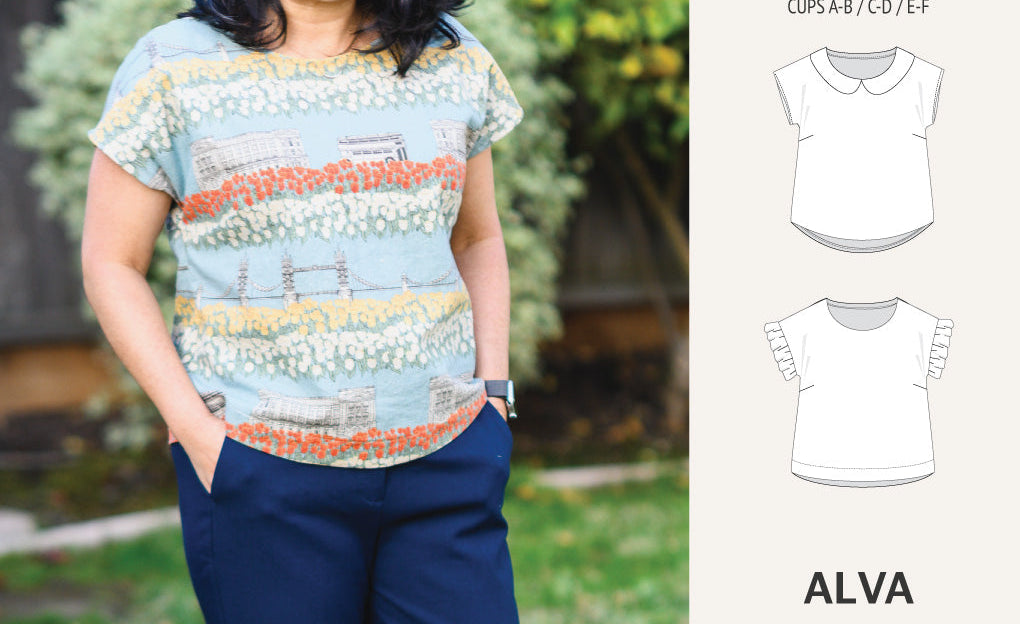 Alva woven dolman style top (PDF)
