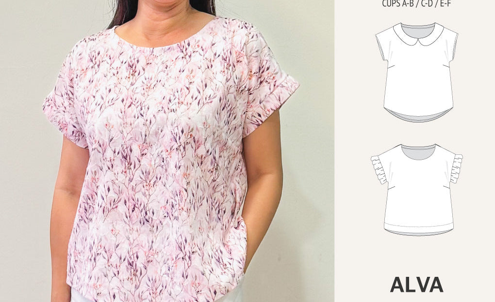 Alva woven dolman style top (PDF)