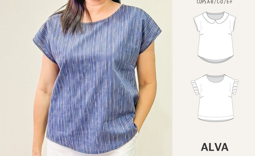 Alva woven dolman style top (PDF)