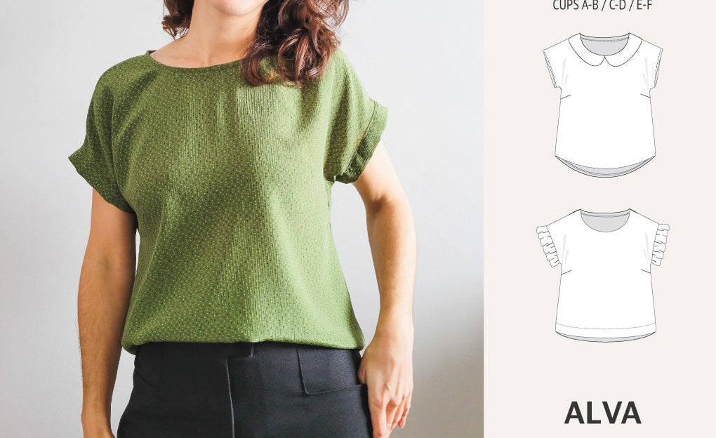 Alva woven dolman style top (PDF)
