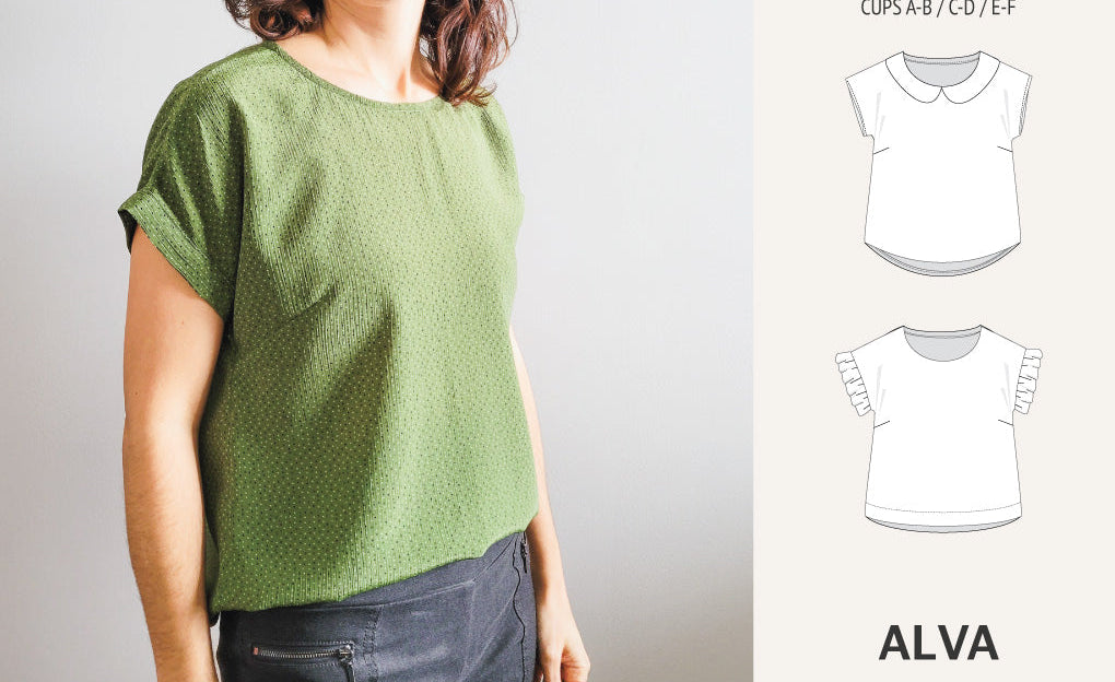 Alva woven dolman style top (PDF)