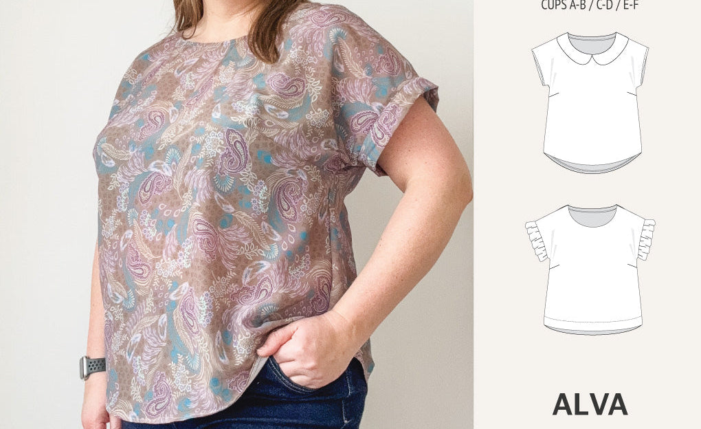 Alva woven dolman style top (PDF)