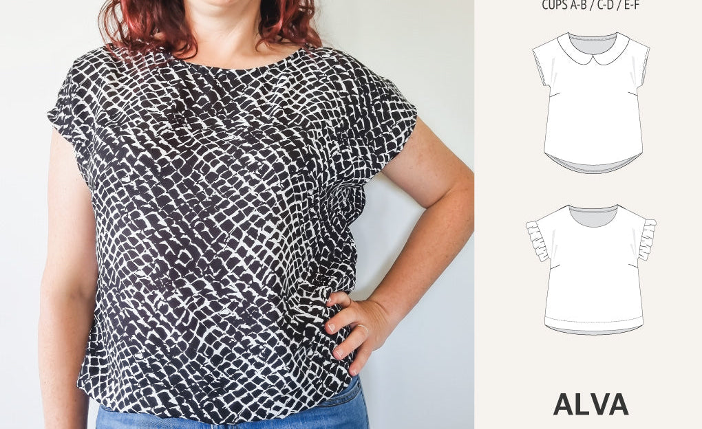 Alva woven dolman style top (PDF)