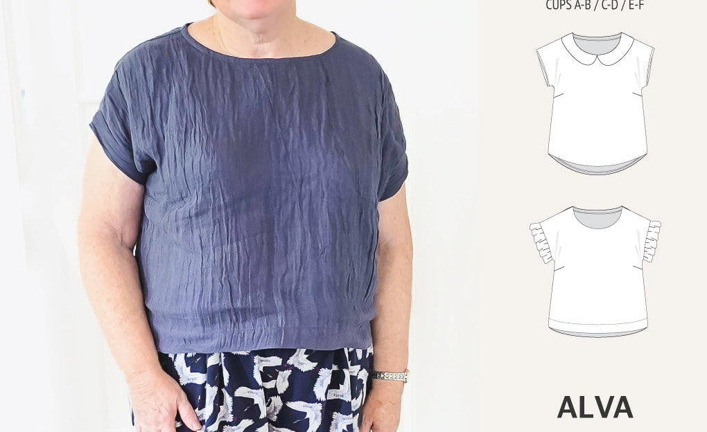 Alva woven dolman style top (PDF)