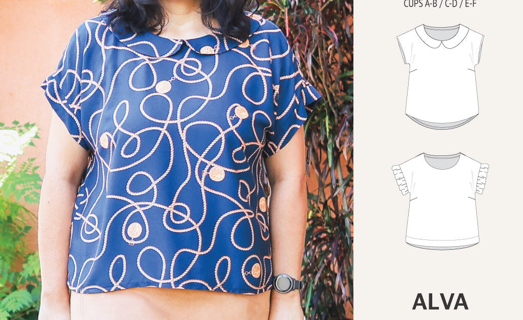 Alva woven dolman style top (PDF)