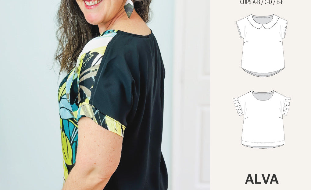 Alva woven dolman style top (PDF)