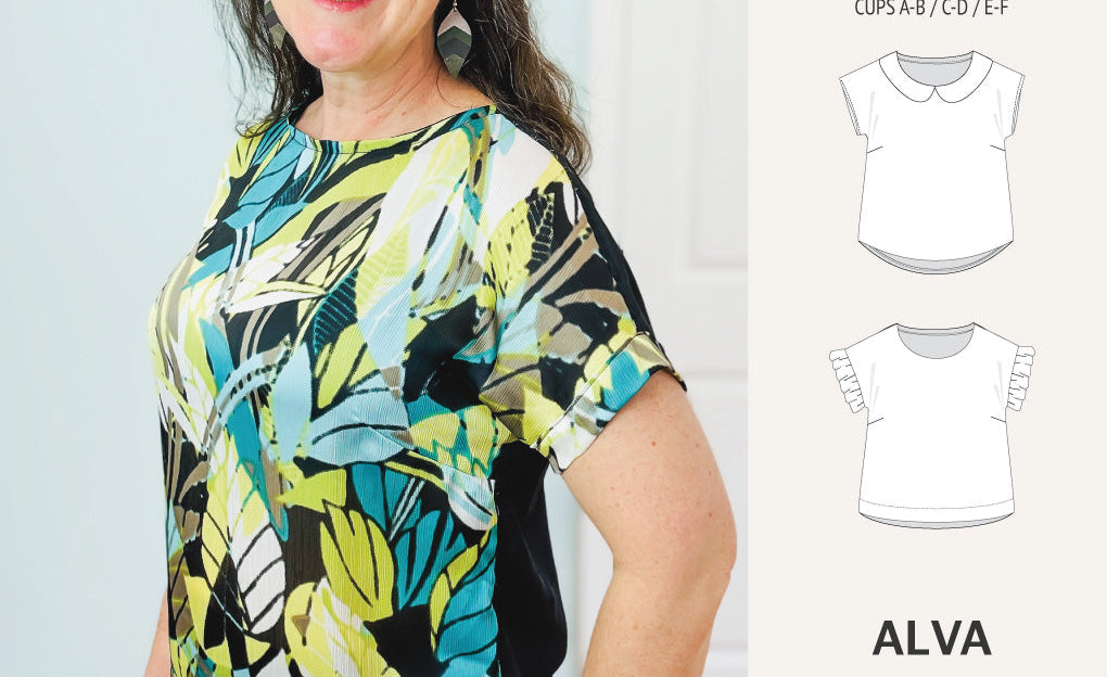 Alva woven dolman style top (PDF)