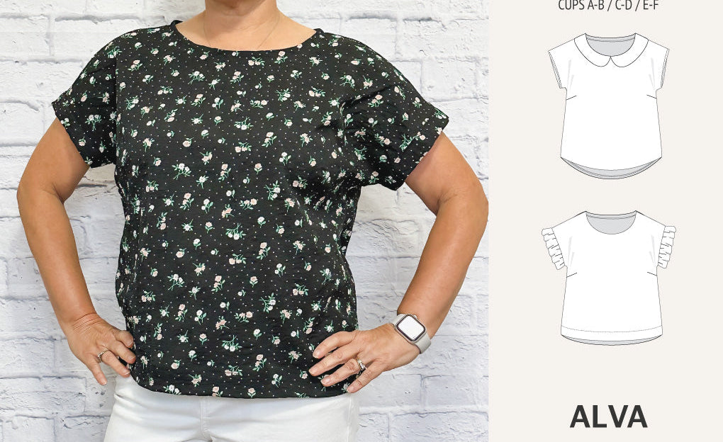 Alva woven dolman style top (PDF)
