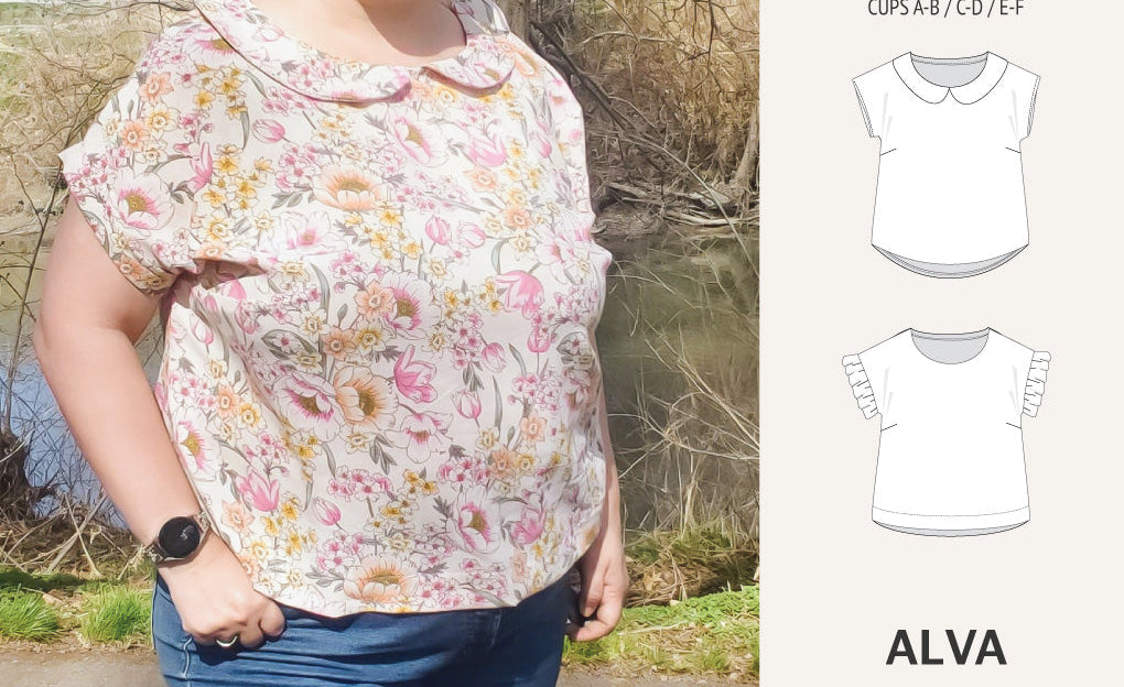 Alva woven dolman style top (PDF)