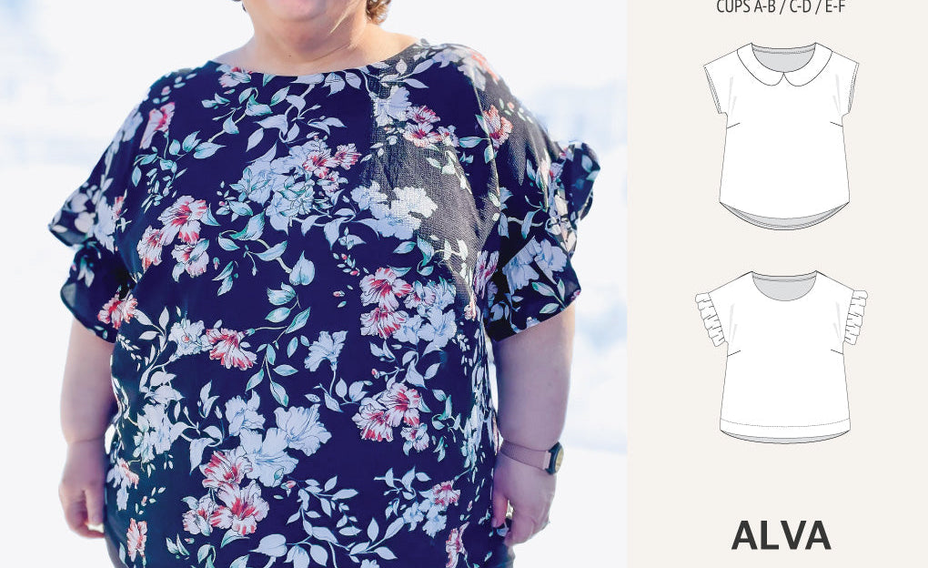 Alva woven dolman style top (PDF)
