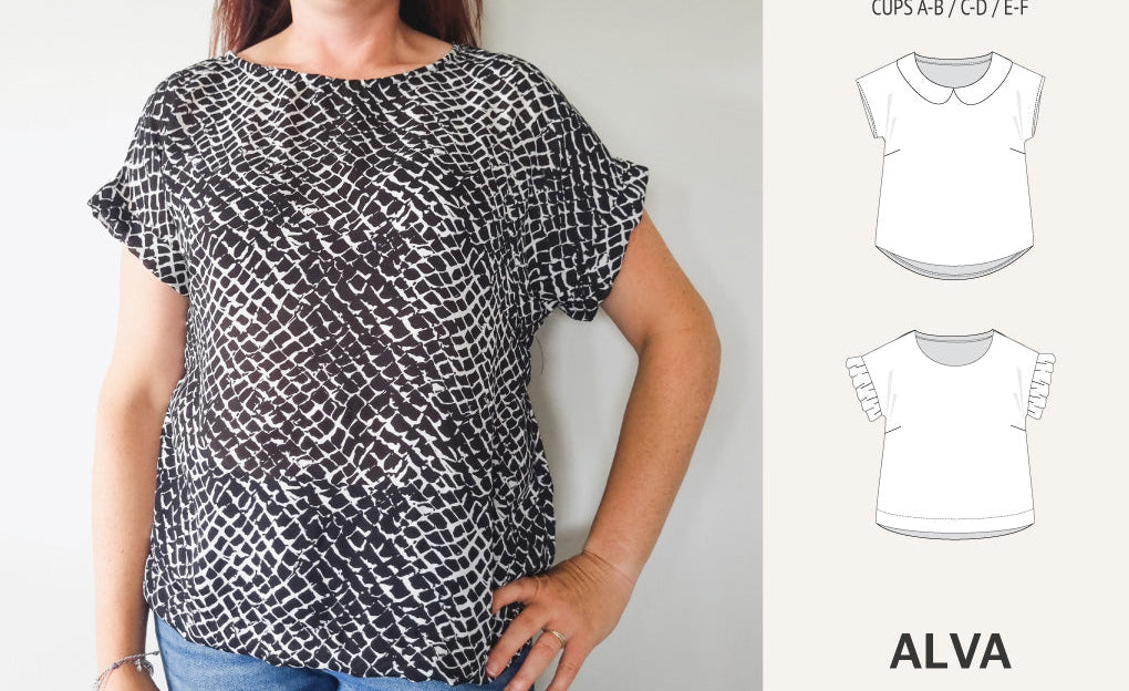 Alva woven dolman style top (PDF)