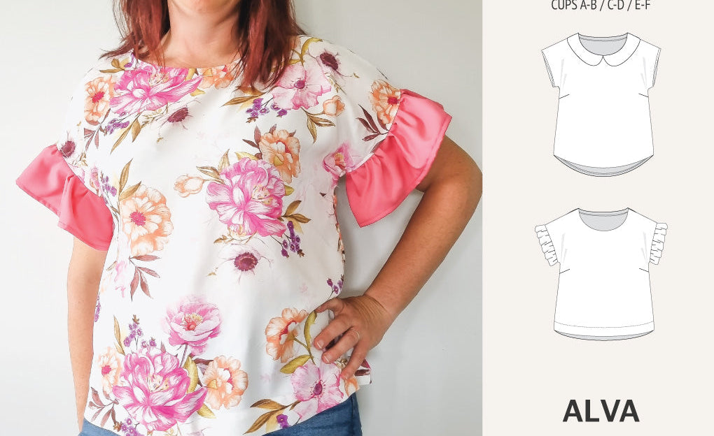 Alva woven dolman style top (PDF)