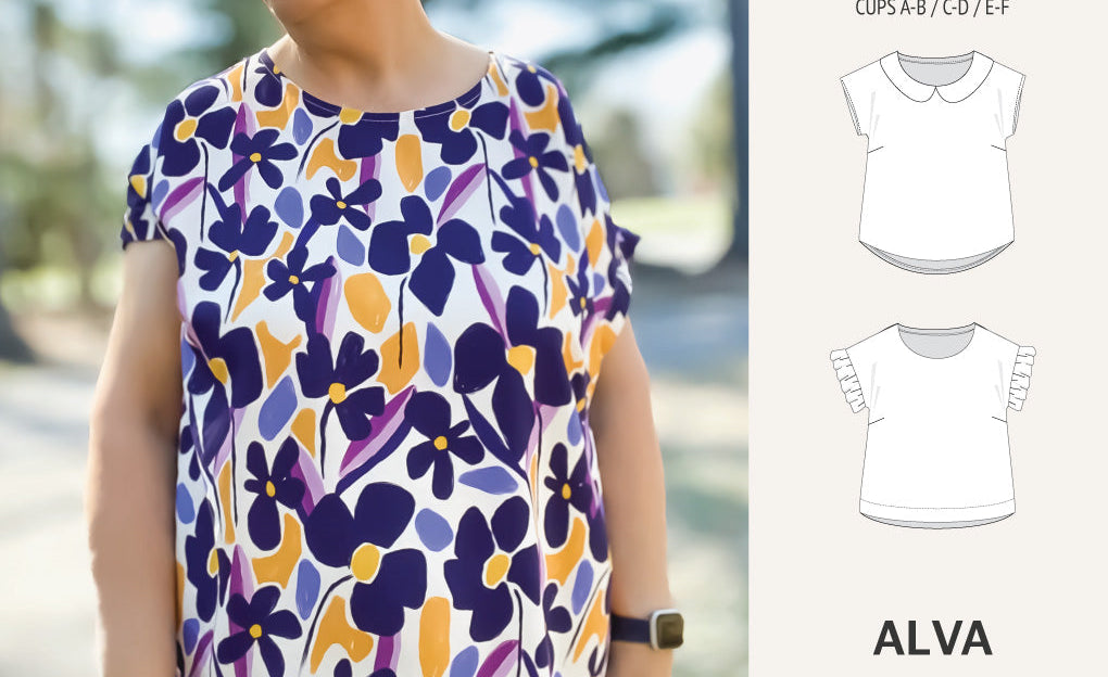 Alva woven dolman style top (PDF)
