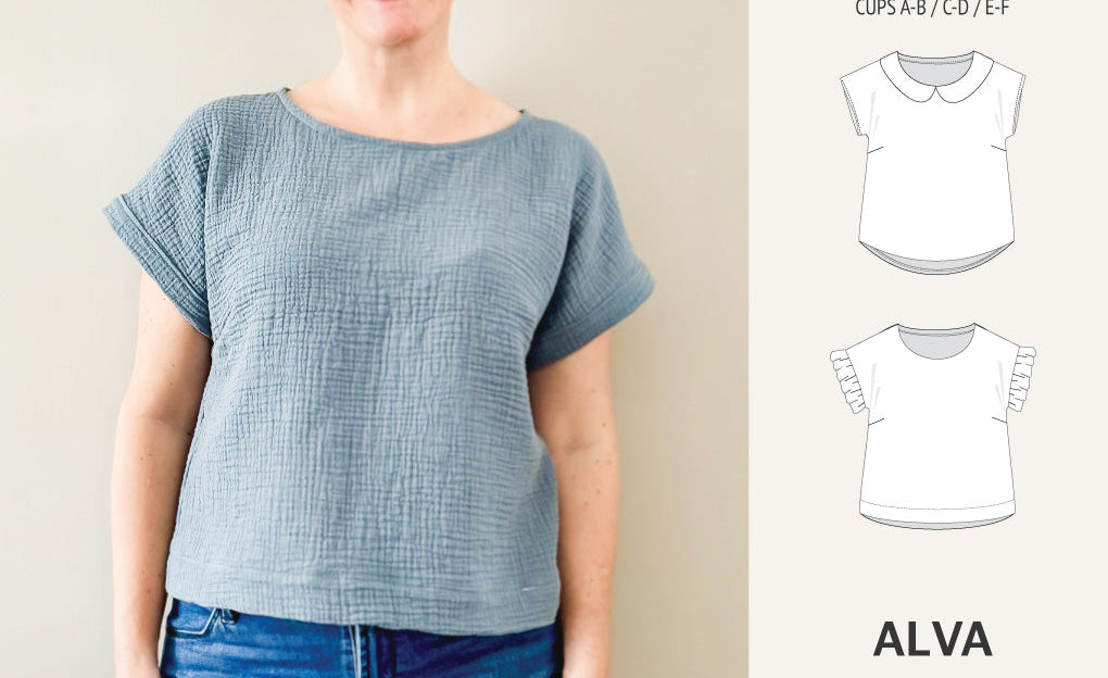 Alva woven dolman style top (PDF)
