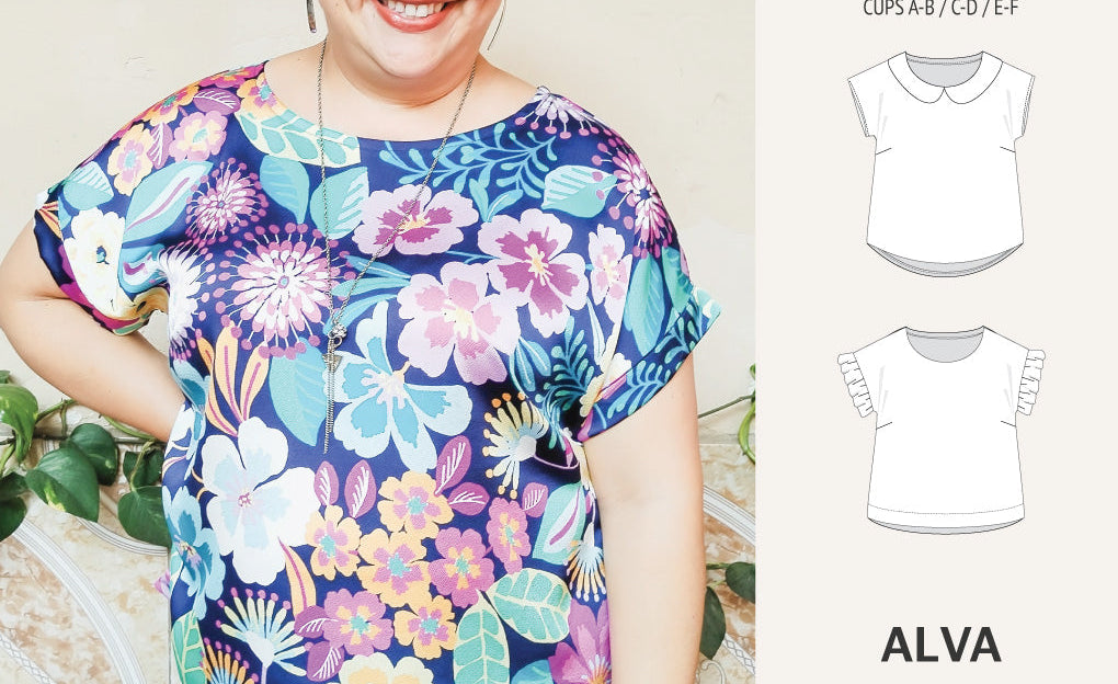 Alva woven dolman style top (PDF)