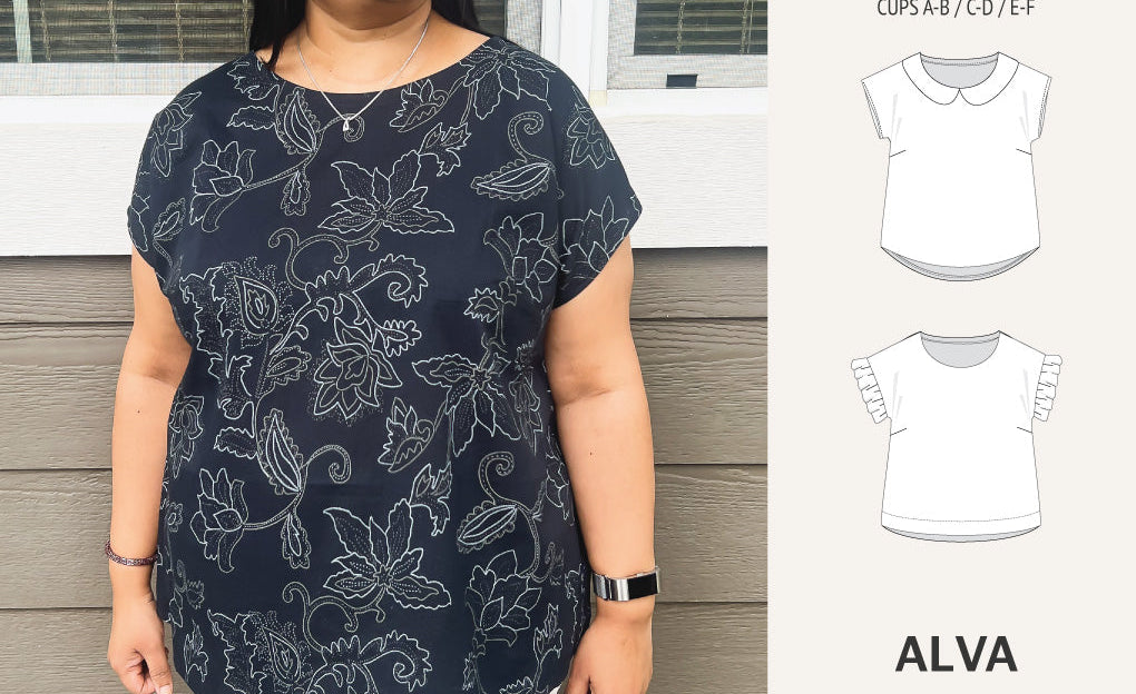 Alva woven dolman style top (PDF)