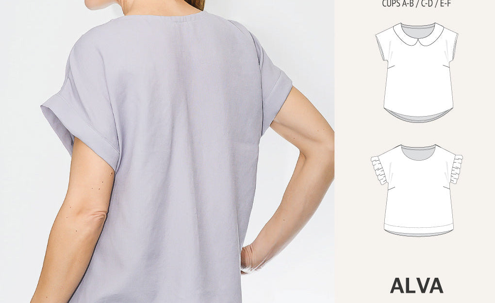 Alva woven dolman style top (PDF)
