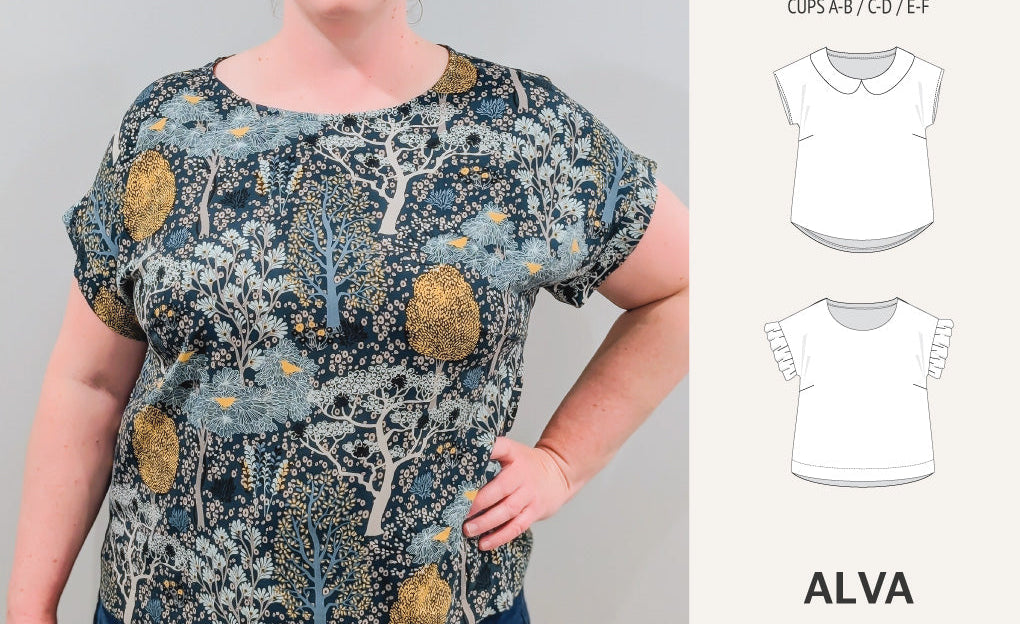 Alva woven dolman style top (PDF)