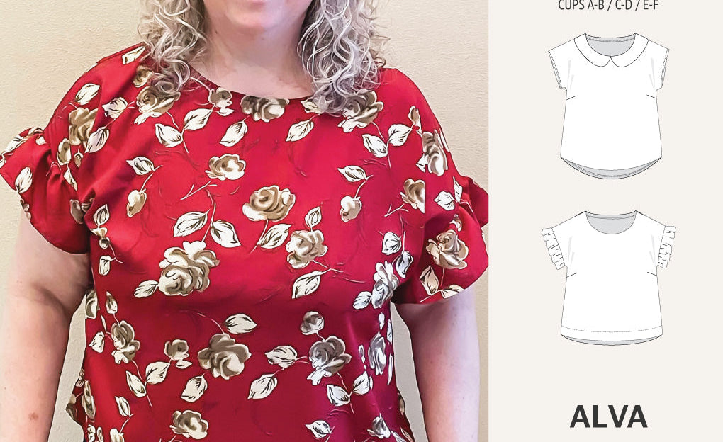 Alva woven dolman style top (PDF)