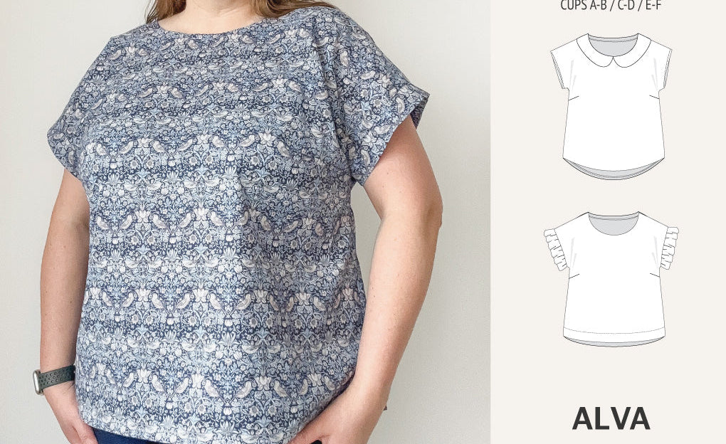 Alva woven dolman style top (PDF)