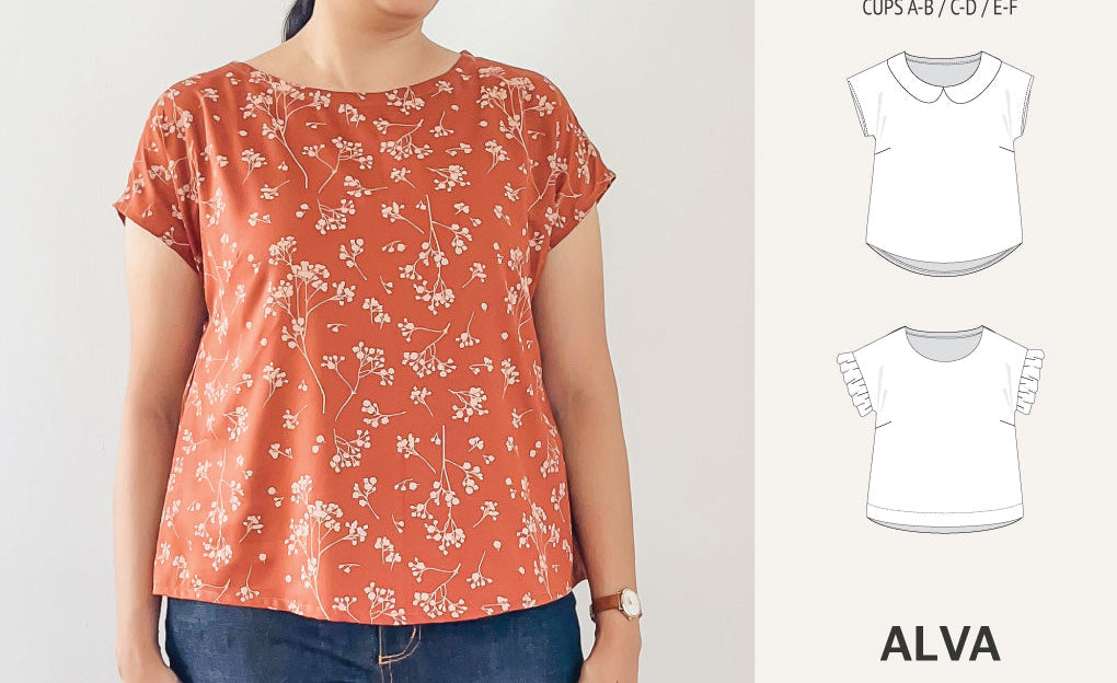 Alva woven dolman style top (PDF)