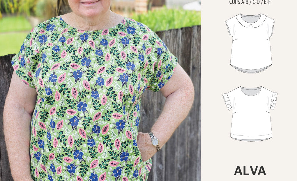 Alva woven dolman style top (PDF)