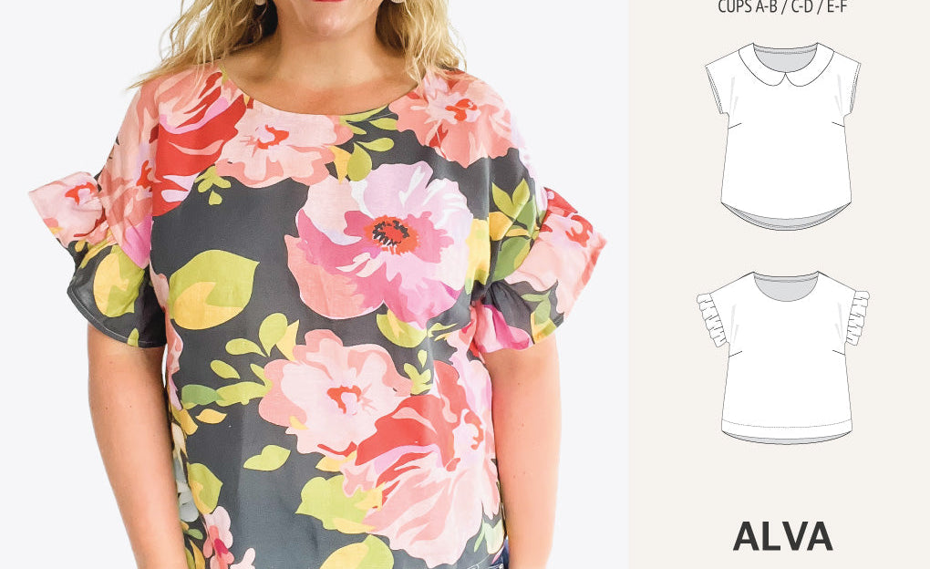 Alva woven dolman style top (PDF)