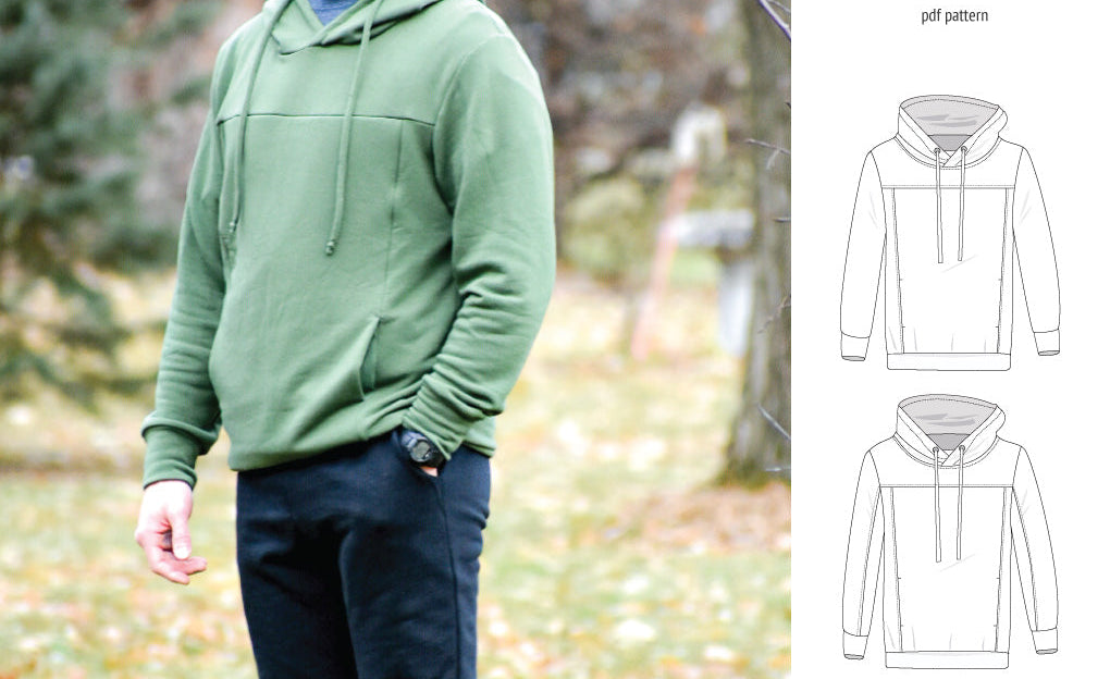 Apollo knit colorblocked hoodie for men (PDF)