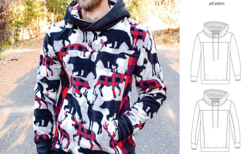 Apollo knit colorblocked hoodie for men (PDF)