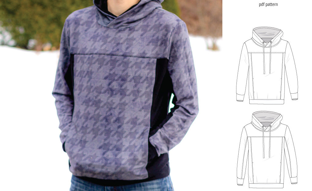 Apollo knit colorblocked hoodie for men (PDF)
