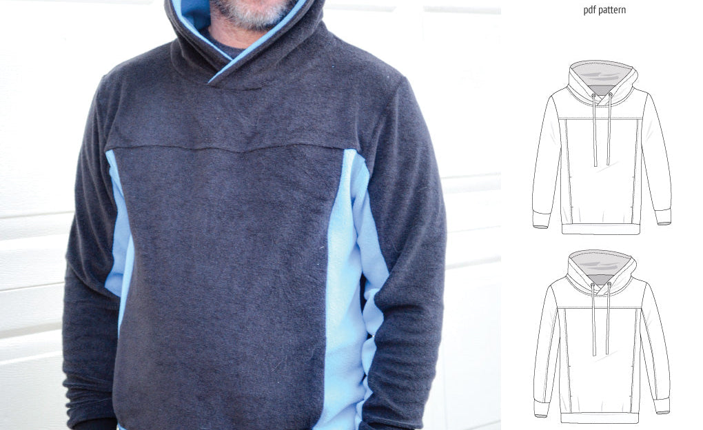 Apollo knit colorblocked hoodie for men (PDF)