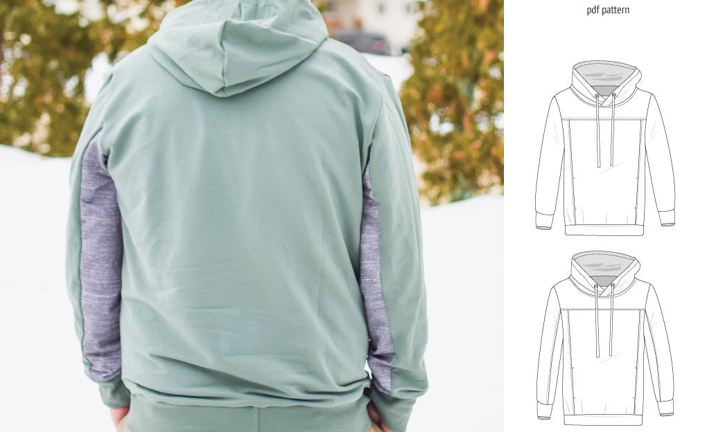 Apollo knit colorblocked hoodie for men (PDF)