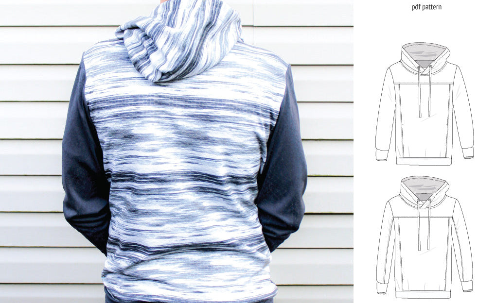 Apollo knit colorblocked hoodie for men (PDF)