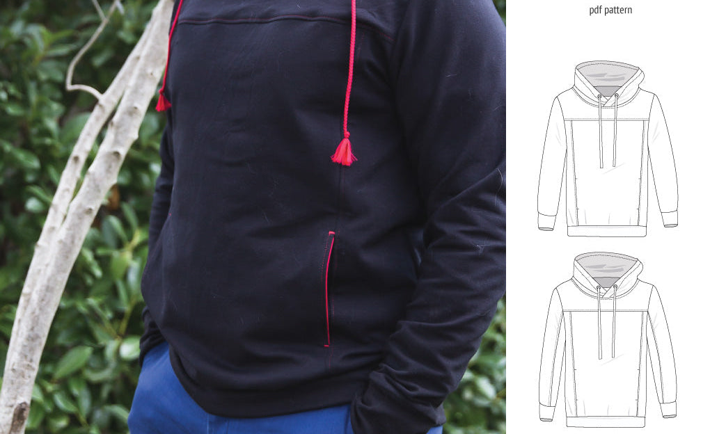 Apollo knit colorblocked hoodie for men (PDF)