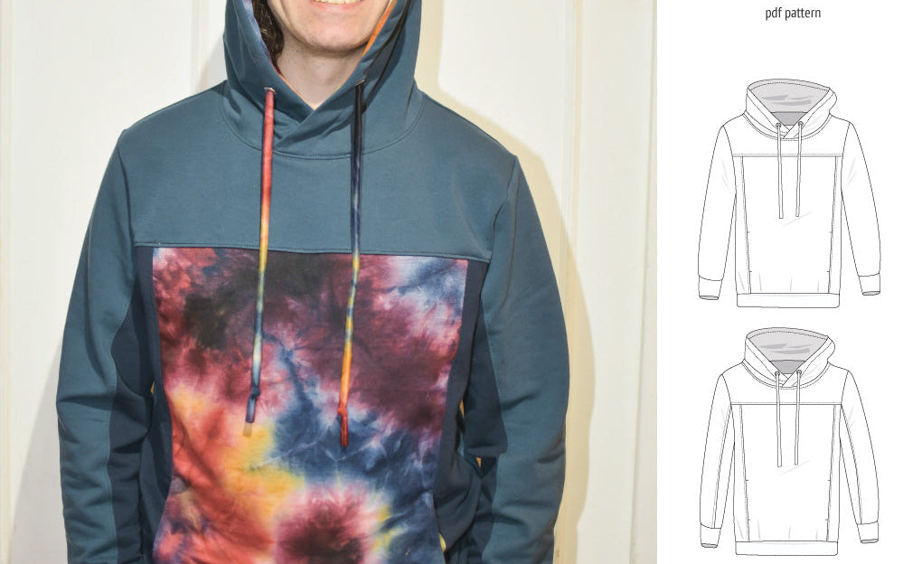 Apollo knit colorblocked hoodie for men (PDF)