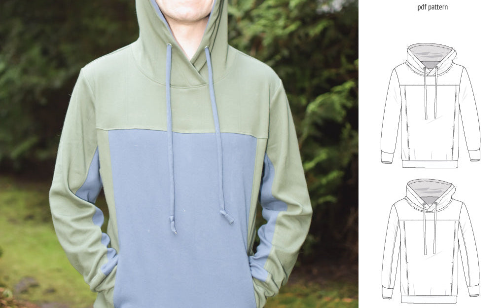 Apollo knit colorblocked hoodie for men (PDF)