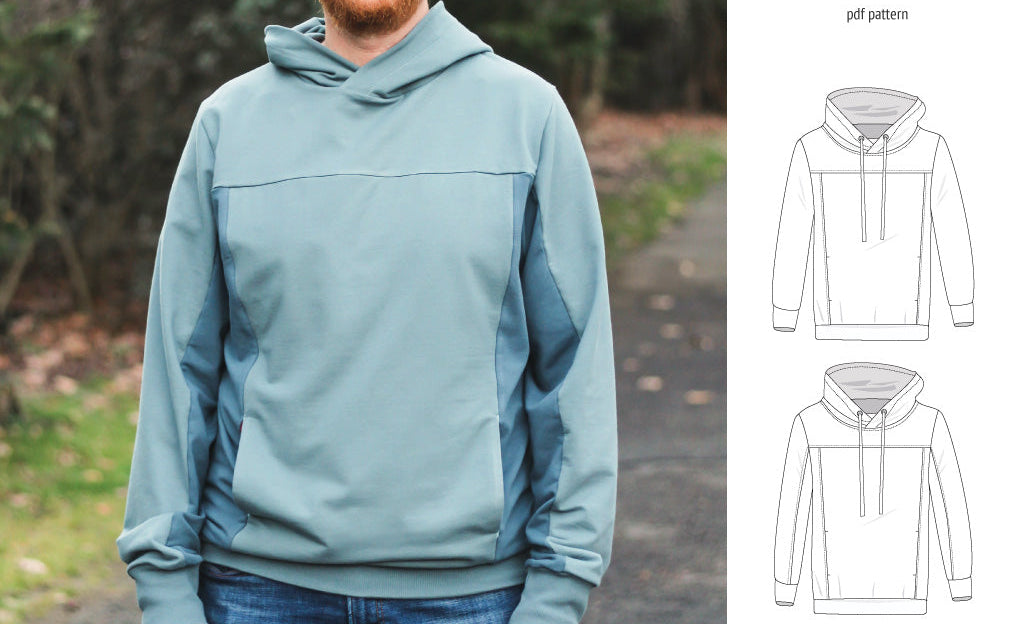 Apollo knit colorblocked hoodie for men (PDF)