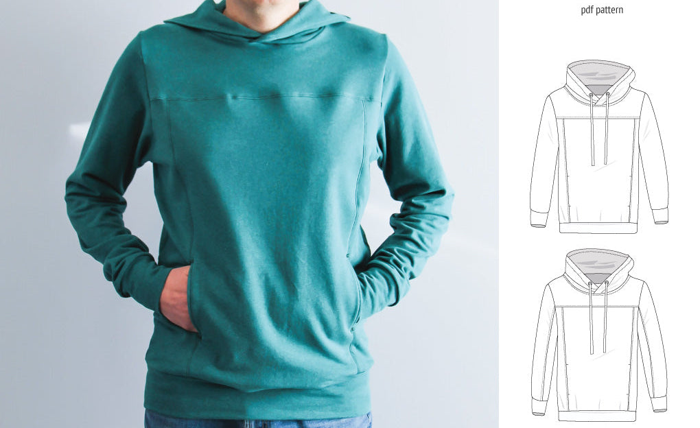 Apollo knit colorblocked hoodie for men (PDF)