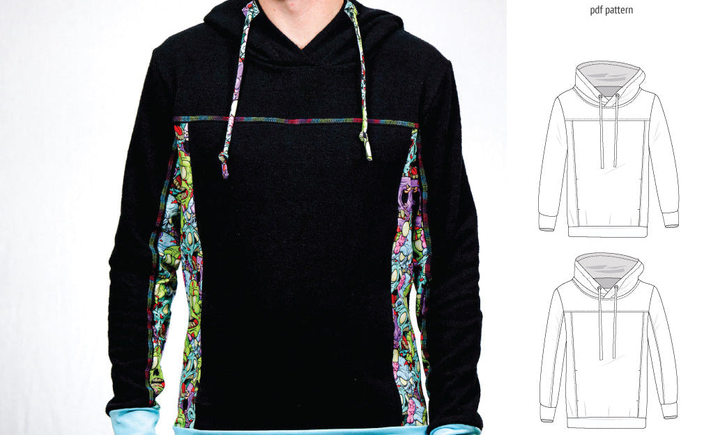 Apollo knit colorblocked hoodie for men (PDF)