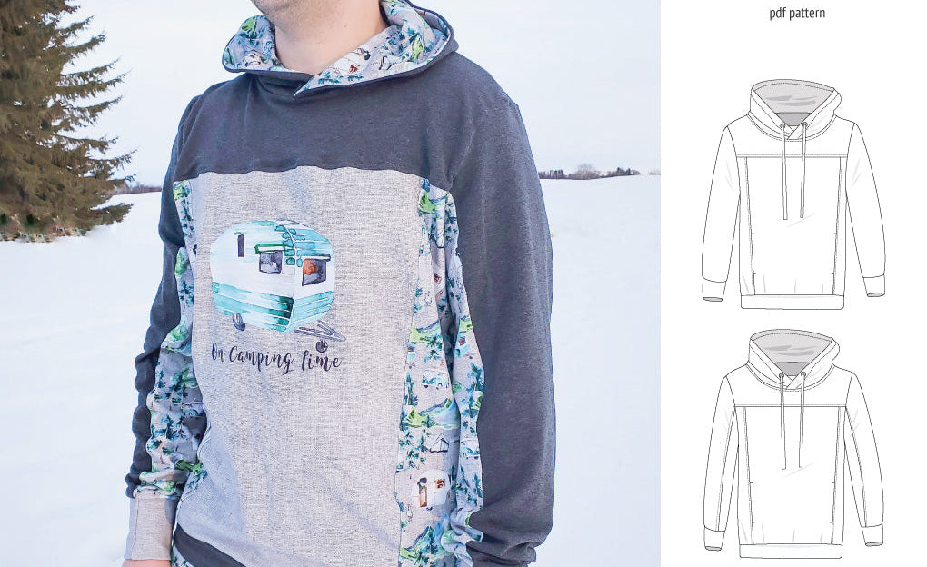 Apollo knit colorblocked hoodie for men (PDF)
