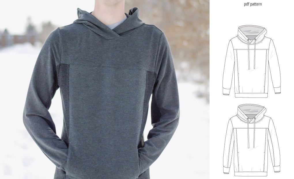 Apollo knit colorblocked hoodie for men (PDF)