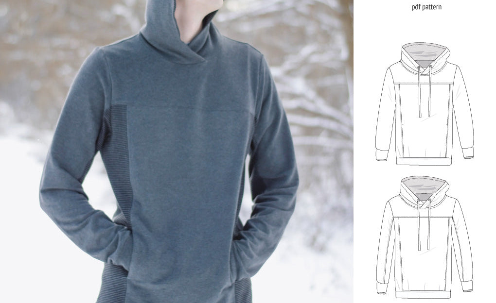 Apollo knit colorblocked hoodie for men (PDF)